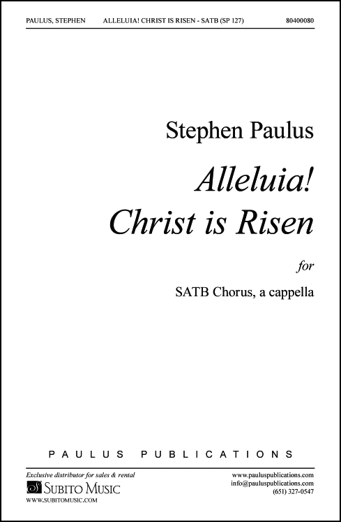 Alleluia! Christ is Risen for SATB Chorus, a cappella - Click Image to Close